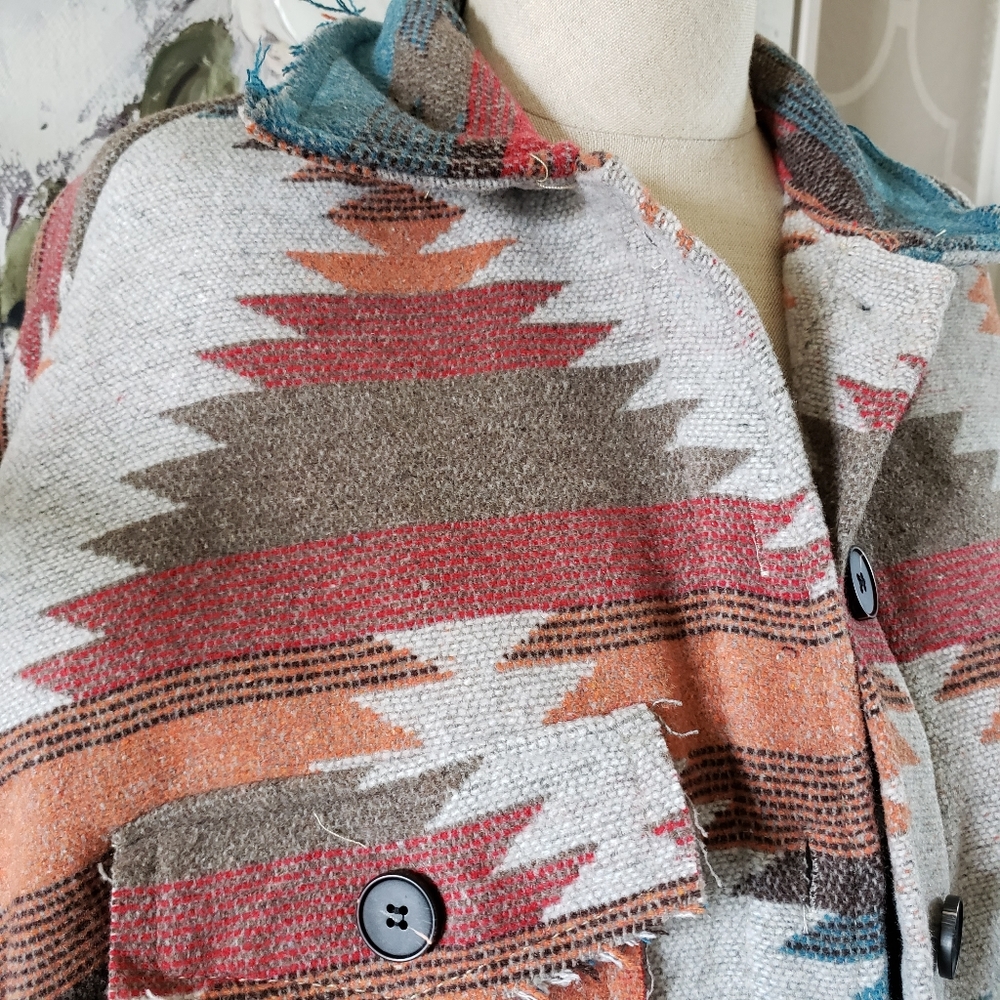 Brand New Eldora Aztec Jacket Rust - image 3